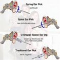 thumbnail image 4 of 6pcs Ear Cleaner Wax Removal Tool Earpick Sticks Earwax Remover Ear Pick Cleaning Ear, 4 of 5