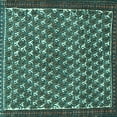thumbnail image 1 of Ahgly Company Indoor Square Persian Turquoise Blue Traditional Area Rugs, 5' Square, 1 of 4