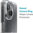 thumbnail image 4 of Étui Pailleté Gemshell pour iPhone 14 Plus, Modèle 6.7 Pouces, Transparent/clair avec Étui Pailleté Platine, 4 of 5
