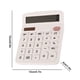 thumbnail image 3 of Calculadora Solar de 12 Teclas con Doble Alimentación | Batería de Respaldo | Pantalla de 12 Dígitos | para Oficina, Contabilidad, Finanzas y Supermercados | Opciones En Negro, Blanco, Azul, Verde y, 3 of 7