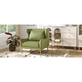 thumbnail image 2 of LiviNest Compact Velvet Armchair for Small Spaces: 32.3" Square Footprint - 2-Hour Reading Comfort with High-Density Foam & Plush Velvet Upholstery - Modern Accent Chair for Apartments & Reading Nook, 2 of 6