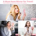thumbnail image 3 of Espejo de maquillaje Fabuday Travel Compact con luces 1x/20x rosa, 3 of 7