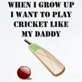 thumbnail image 2 of CafePress - Play Cricket Like My Daddy Body Suit - Long Sleeve Cotton Baby Bodysuit, 2 of 4