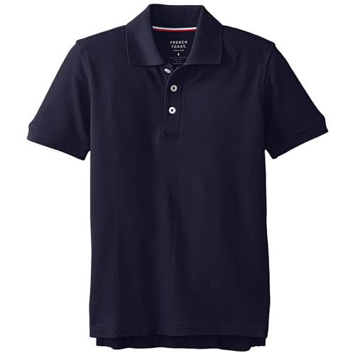 Standard & Husky French Toast Boys Long Sleeve Interlock Polo Shirt 