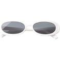 thumbnail image 4 of Mini Retro Vintage Ultra Estrecho Oval Redondo Flaco Ojo de Gato Gafas de sol Clout Goggles Ormromra  LRWJ469-8, 4 of 4