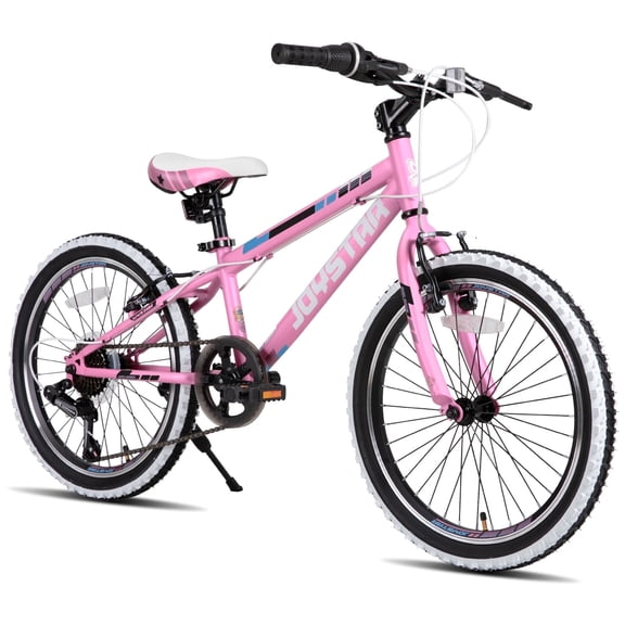 JOYSTAR Lubbock 20 24 Inch Kids Bike for Boys & Girls Ages 7-12 Years Hardtail Mountain Bike for Kids with 1-Speed/7-Speed Drivetrain, White Wall Knobby Tires, Kids' Bicycle