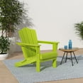 thumbnail image 6 of VOUA Folding Adirondack Chair, HDPE Plastic Patio Chairs Perfect for Outdoor, Lawn, Garden, Deck, Outside, Apple Green, 6 of 7