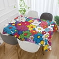 thumbnail image 2 of Yayeee Tablecloths 60" x 90" Rectangle Wrinkle Resistant Party Table Cover, Whimsical Floral, 2 of 8