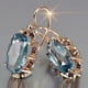 thumbnail image 3 of Pendientes con hebilla de ocho garras y gancho para la oreja con incrustaciones de circonitas de la serie Treasure Color de estilo vintage Palace, 3 of 4