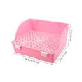 thumbnail image 2 of unbranded Caja De Arena Para Conejos Y Cobayas Con Estructura Anti Derrames Rosa, 2 of 6