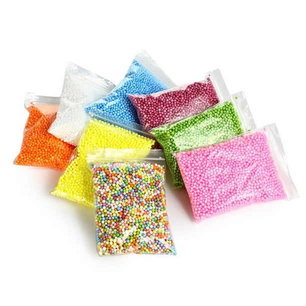 8 Colors Styrofoam Foam Balls For Slime Styrofoam Beads Polystyrene Diy Gift Walmart Com Walmart Com