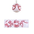 thumbnail image 6 of Christmas Ball Ornaments 3 Pcs - 3 inch Large Shatterproof Christmas Balls, Multi-Shapes Decorations Indoor, Cute Holiday Party Hanging Ornaments for Xmas Tree, Wreath, Vines, White, 6 of 9