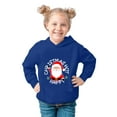 thumbnail image 2 of Hpapadks Girls Sweatshirt Christmas Prints Fleece Plus Long Sleeve Casual Hooded Tops Boys Hoodie Blue 18-24 Months, 2 of 3