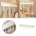 thumbnail image 2 of No Drilling Kitchen Utensil Hanger Wall Mounted with Adjustable Hooks, Adhesive Removable Hanging Rail Rack for Cooking Utensils Spoons Mugs Cups Towels Pot Holders Organization, 2 of 4