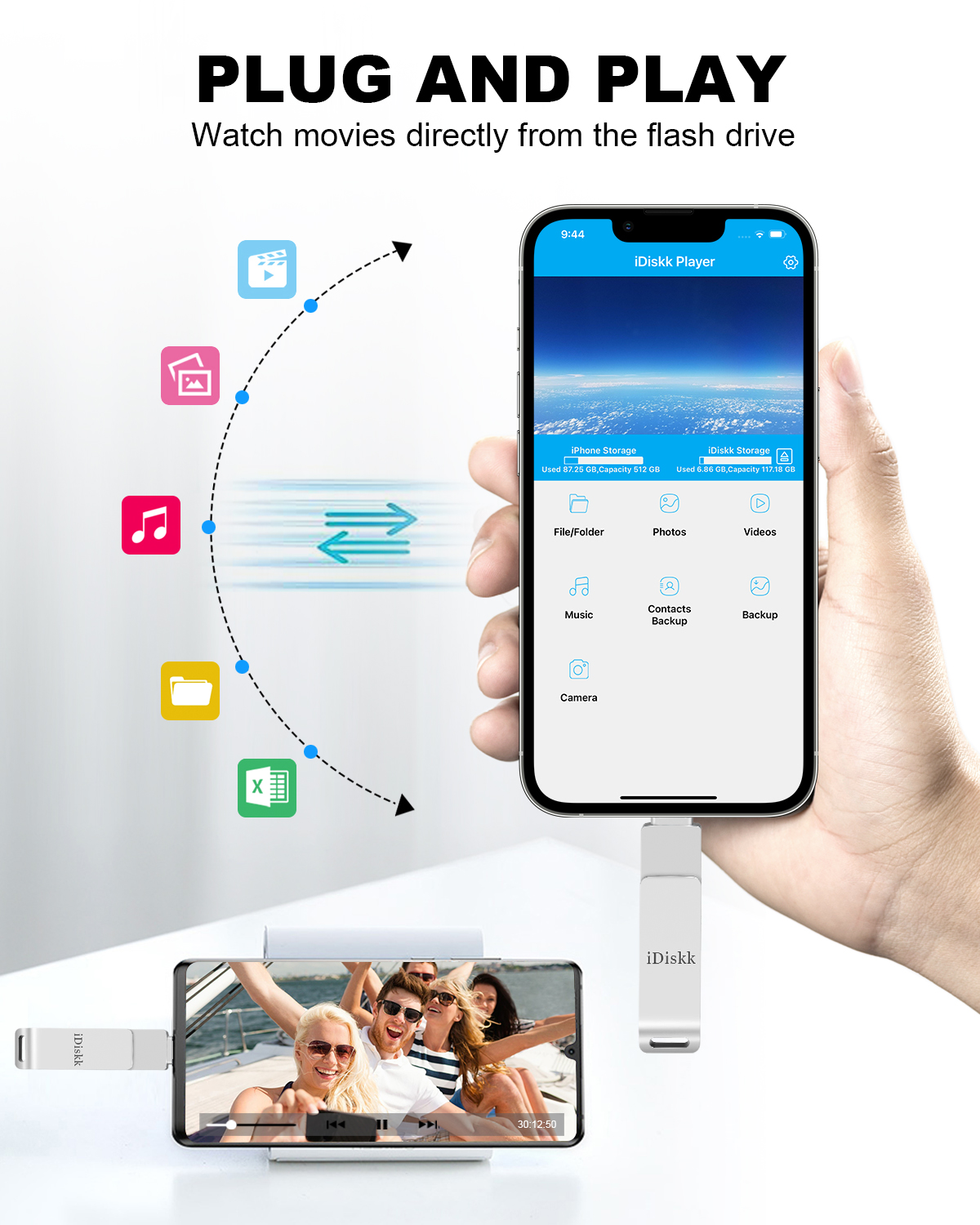 iDiskk MFi Certified 64GB Flash Drive for iPhone/iPad/Mac photo 8