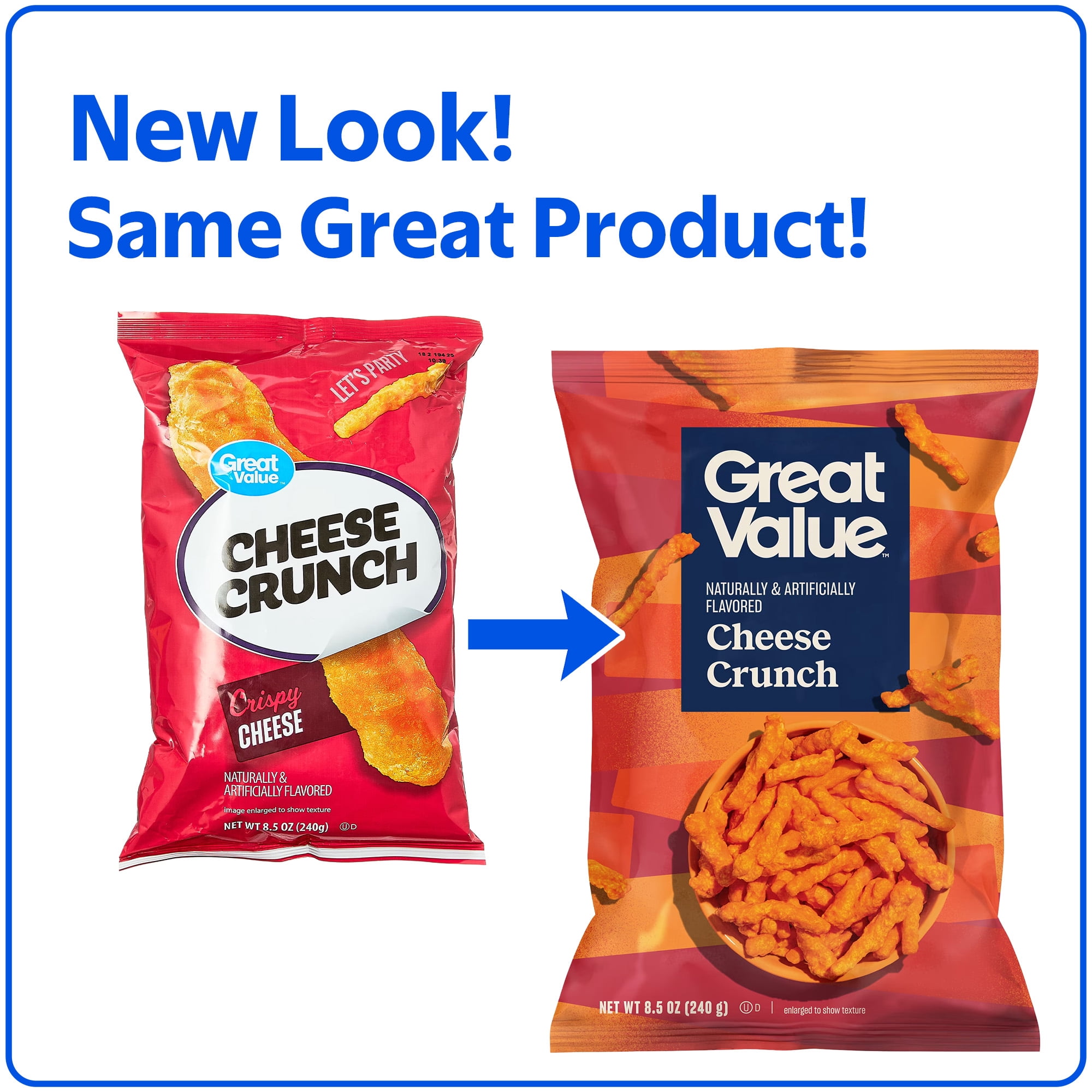 Great Value Cheese Crunch, 8.5 oz
