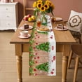 thumbnail image 2 of Christmas Tree Table Runner 48 Inches Long Farmhouse Dress Scarves, Xmas Red Balls Pine Branches Snowflakes New Year Dining Tablerunner for Coffee Table/Kitchen Island/Party Décor, 13" x 48", 2 of 8