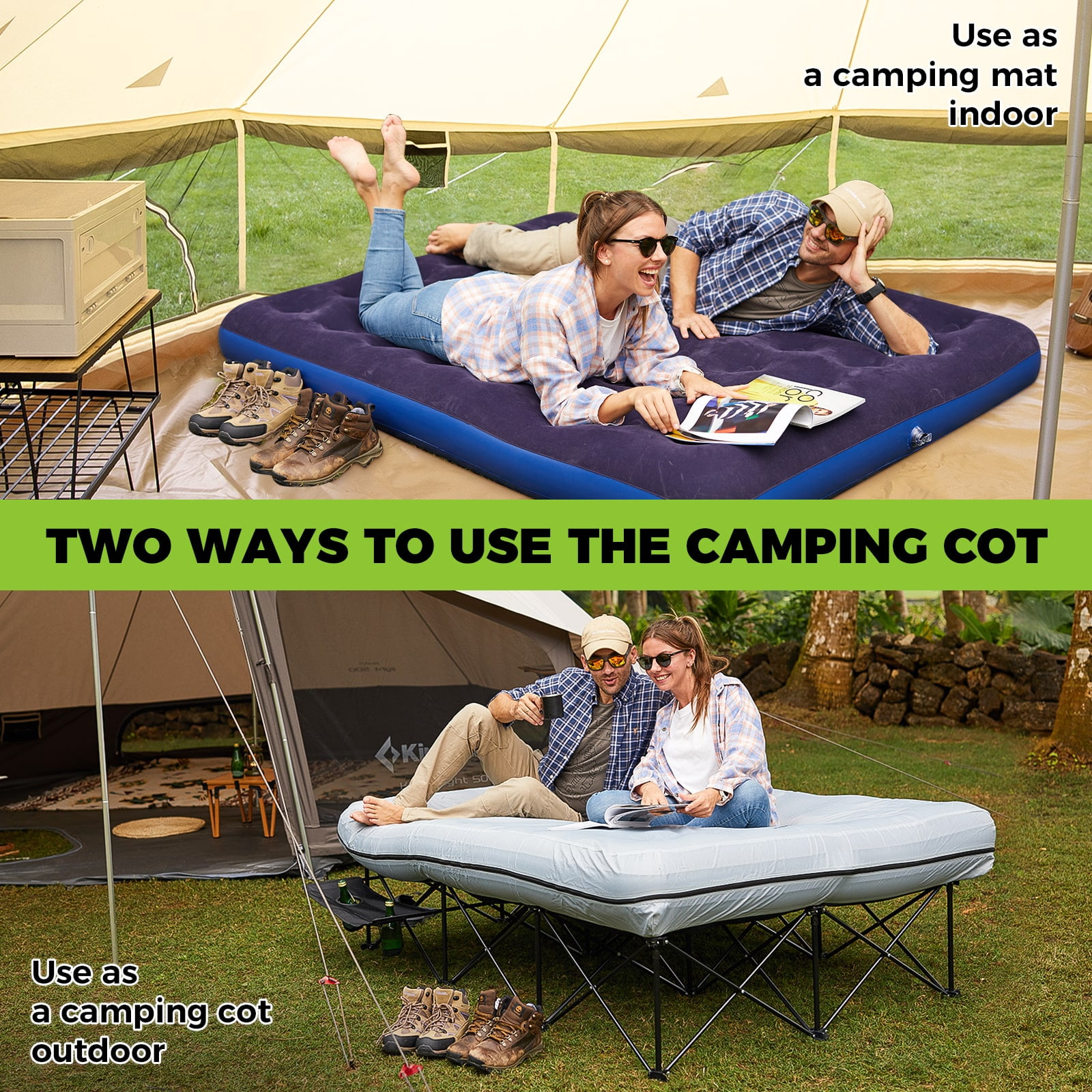 FUNDANGO YLANG COT L コット Amazon.com: FUNDANGO Camping Cot for Adults, Padded Camp