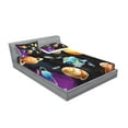 thumbnail image 2 of Ambesonne Milky Way Fitted Sheet & Pillow Sham Set, Solar System Planet, Full, Multicolor, 2 of 2