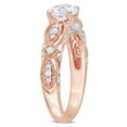 thumbnail image 3 of Everly Women's Created Sapphire 10k Rose Gold Ring, 3 of 8