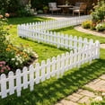 thumbnail image 4 of Garden Border Fence Panel • Outdoor Landscaping Edging Barrier • Easy Install Interlocking Design • Ground Stakes • Flower Bed, Walkway, Lawn, Driveway Boundary Guard, 4 of 6