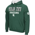 thumbnail image 2 of Men's Colosseum Green Michigan State Spartans Sunrise Pullover Hoodie, 2 of 3
