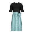 thumbnail image 6 of FDGIU Vintage A-Line Skirt - Women's High Waist Pleated Midi Skirt with Pockets (Polka Dot, Rockabilly Style), 6 of 6