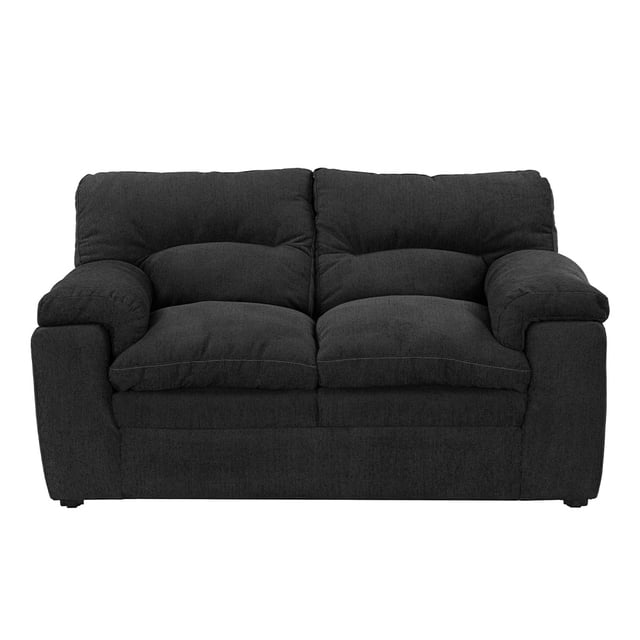 Sofá Love Seat TRINITY Cosmo 2 Plazas Negro para Sala