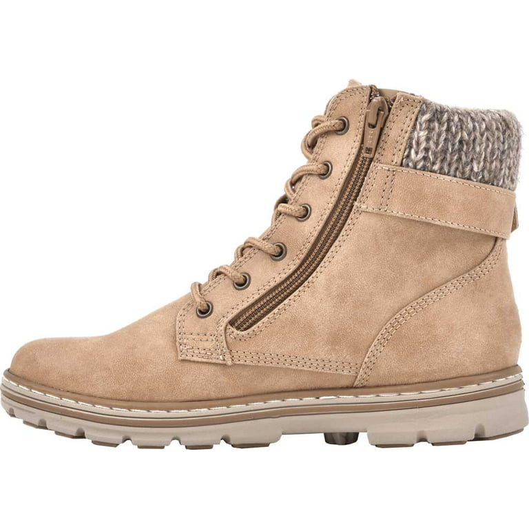 Women s Cliffs by White Mountain Kelsie Side Zip Boot Wheat Textile Fabric 9 M