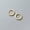 Gold, variant on 925 Sterling Silver Square Thin Huggie Hoop Earrings 11/14mm A4273-Silver-11 mm