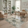 thumbnail image 2 of ODIKA 4'x6' Washable Area Rug Pet Friendly, Non-Shedding Vintage Boho Distressed Retro Scroll Textured Pile for Bedroom, Reading Nook, 2 of 7