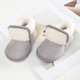 thumbnail image 4 of SYNPOS Infant Toddler Baby Girl Boys Winter Fleece Booties Newborn Warm Snow Boots, 4 of 6