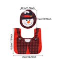 thumbnail image 3 of SUSHANG Clearance 2Pc Christmas Toilet Cover Decoration Christmas Decorations Xmas Bathroom Sets Decor Toilet Seat Cover and Rug for Indoor Home, 3 of 7