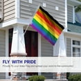 thumbnail image 3 of ANLEY Fly Breeze 3x5 Foot Philadelphia Rainbow Flag (8 Stripes) - Vivid Color and UV Fade Resistant - Canvas Header and Double Stitched - Gay Pride Banner Flags Polyester with Brass Grommets, 3 of 7