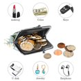 thumbnail image 4 of Daisy Elegant Coin Purse made of 0.7 Microfiber Zinc Alloy Jaws, 4.3x4.7 in/11x12 cm Size, 4 of 7