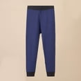 thumbnail image 2 of Wuxian Girls Wide Leg Sweatpants Solid Winter Thermal Leggings Underwear Soft Warm Lined Layer Trousers Comfortable Stretch Comfy Casual Soft Dailywear,Navy,11-13 Years, 2 of 3