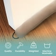 thumbnail image 2 of 3-Feet Door Draft Stopper Seal Weather Stripping, Beige, 2 of 7