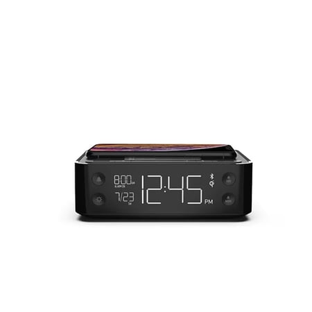Nonstop Station A NSA3-BK; Hotel Alarm Clock; Qi 10W Wireless Charging; Bluetooth Speaker; USB C 18W - 1 Unit Per Pack