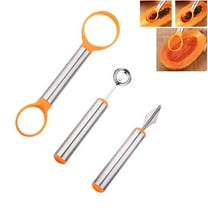 MUSEYA 3pcs Fruit Tool Set Fruit Tools For Creative Salad Decoration Includes Melon Baller Scoop Easy To Use Clean