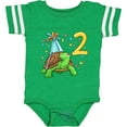 thumbnail image 3 of Inktastic 2nd Birthday Cute Turtle in Party Hat with Confetti Boys or Girls Baby Bodysuit, 3 of 5