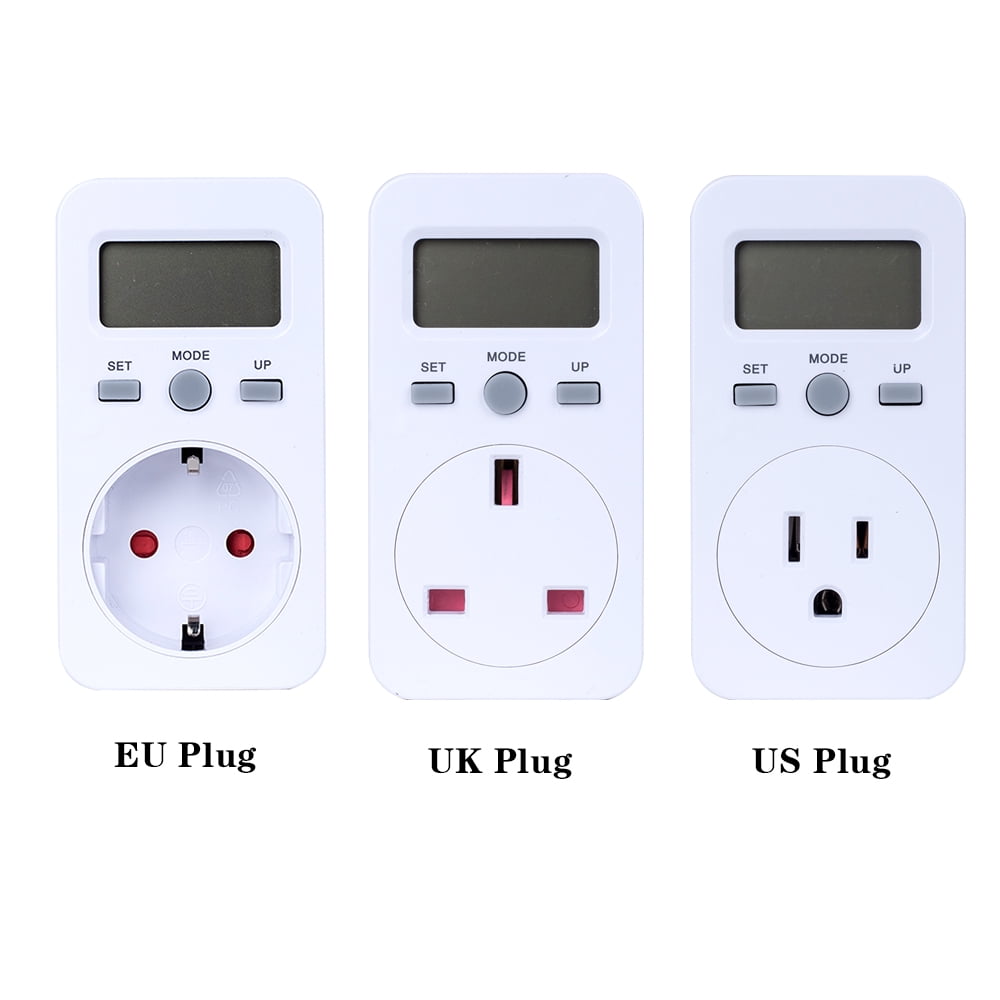 Roeam US Plug Plug-in Digital LCD Energy Monitor Power Meter Electricity Electric Usage Monitoring Socket