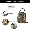thumbnail image 4 of FORMRS Crossbody Bag for Women Quilted Travel Shoulder Cell Phone Purse with Chain Strap Handbag, White Floral Garden, 4 of 7