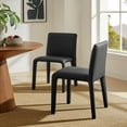 thumbnail image 2 of Side Dining Chair, Black, Faux Leather, Bar Pub Cafe Bistro Dining Kitchen Hospitality Restaurant, Modern Contemporary, HB37842, 2 of 9