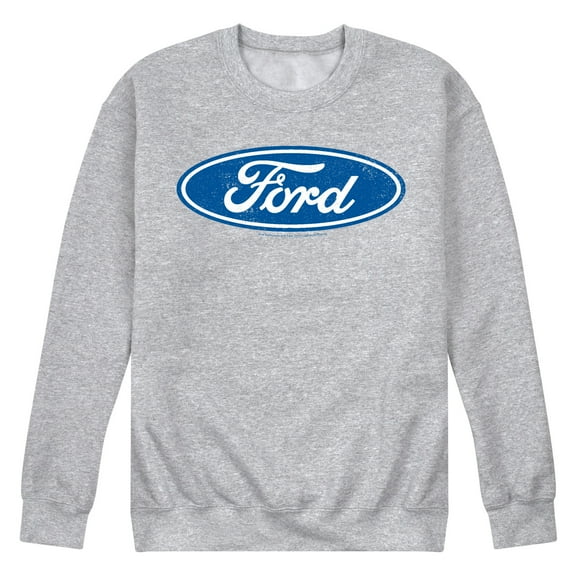 Ford - Ford Full Color Logo - Men's Crew Fleece Pullover Sweatshirt