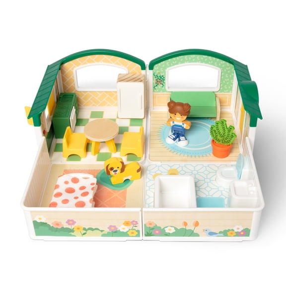 Melissa & Doug Cheery Lane Modular Dollhouse Play Set, Ages 2