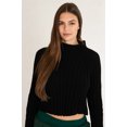 thumbnail image 3 of Ragstock Black Funnel Neck Sweater, 3 of 4