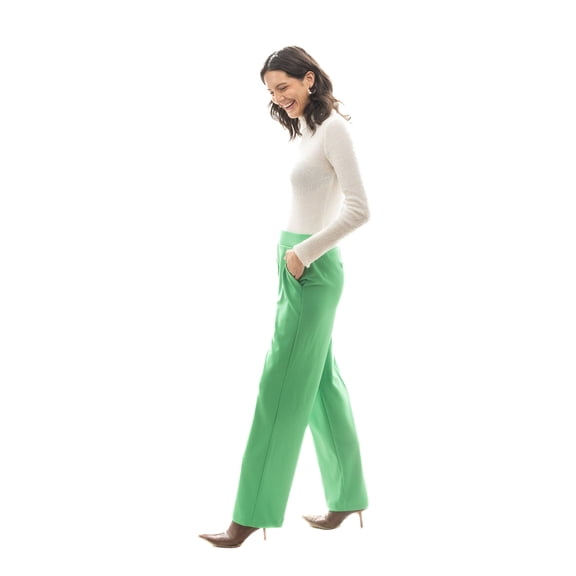 Pull On Waistband Classic Wide Leg Pant