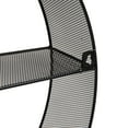 thumbnail image 4 of Mind Reader Circular Floating Shelves, Wall Decor, Accent Shelf, Office, Bathroom, Metal Mesh, 18"L x 4"W x 18"H, Black, 4 of 5