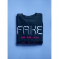thumbnail image 3 of Fake Love Heartbreaker Sweatshirt Women -Image by Shutterstock, Female XX-Large, 3 of 4