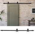 thumbnail image 3 of Herrajes para puertas corredizas, herrajes para puertas corredizas de granero corredizas curvas en forma de T de 2,44 m Herrajes para rieles corredizos meticulosamente diseñados, 3 of 8
